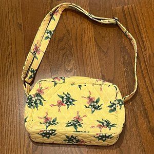 Vera Bradley Yellow Floral Shoulder Bag NEW